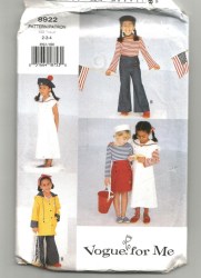 8922 EZ KIDS HOODIE COAT, LONG DRESS, TOP, BOTTOMS PATTERN 2-4